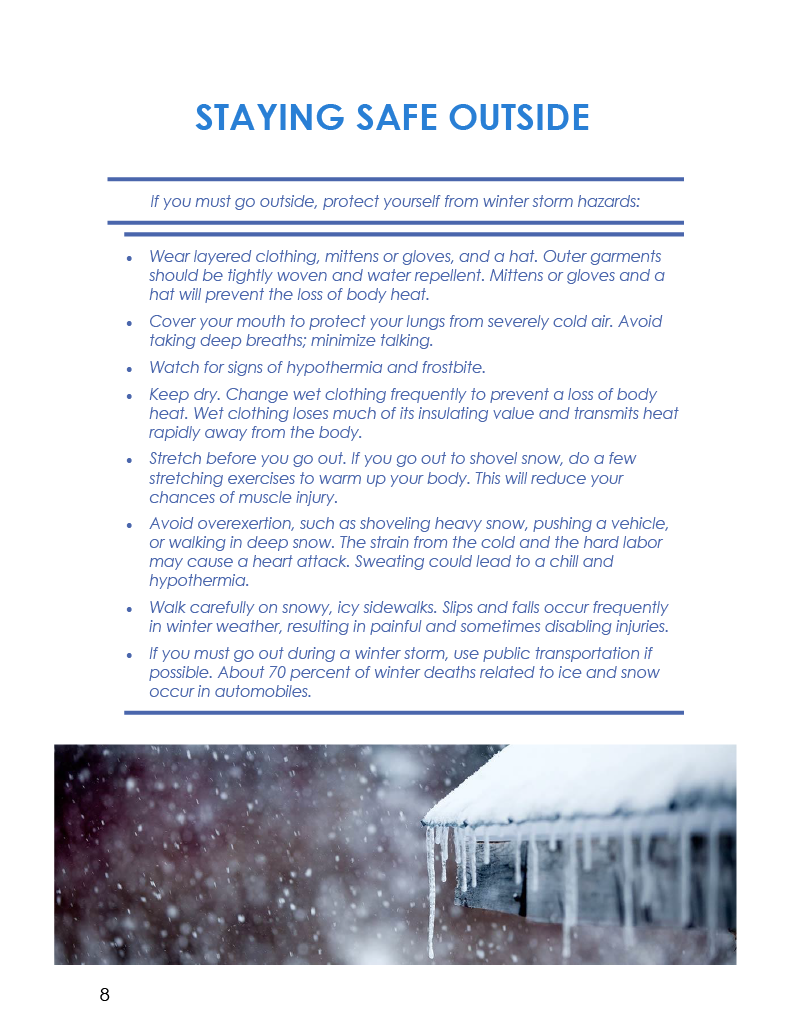 Winter COTTFN Emergency Preparedness Newsletter Page 8